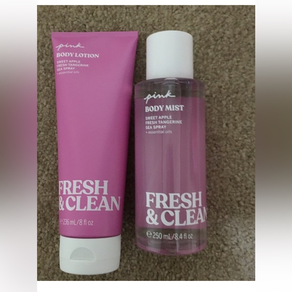 PINK Victoria's Secret Other - Victoria's Secret Pink Fresh and Clean Body Lotion 8fl oz and Body Mist 8.4fl oz